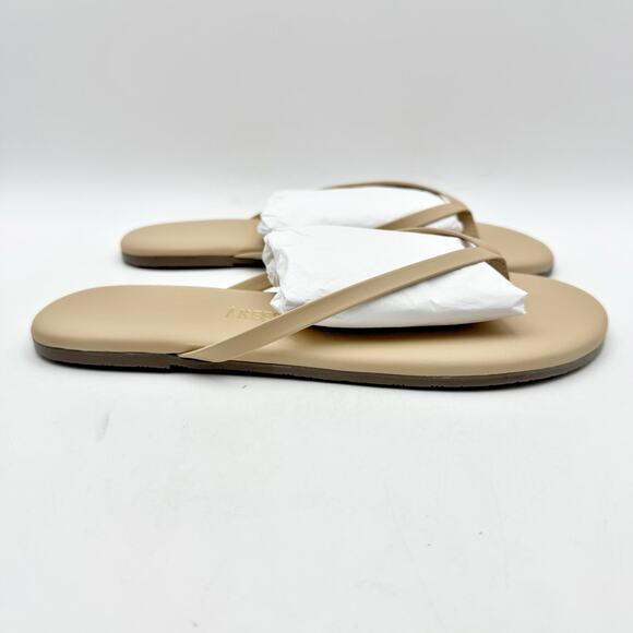 TKEES Womens Foundation Matte Sandals US 7 M Nude Cowhide Leather NWOB - Picture 3 of 12